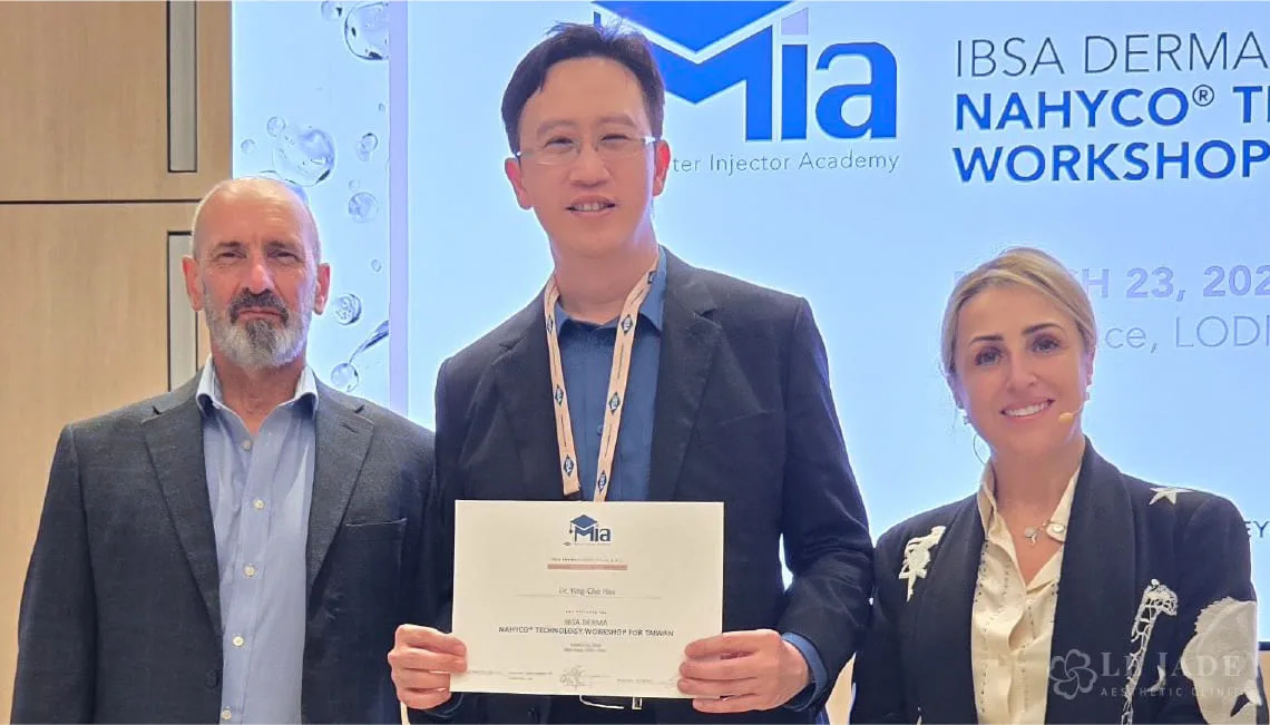 許英哲醫師與義大利國際講師合照