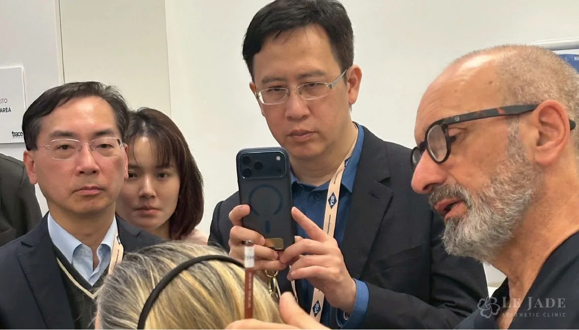 許英哲醫師認真記錄講師說明