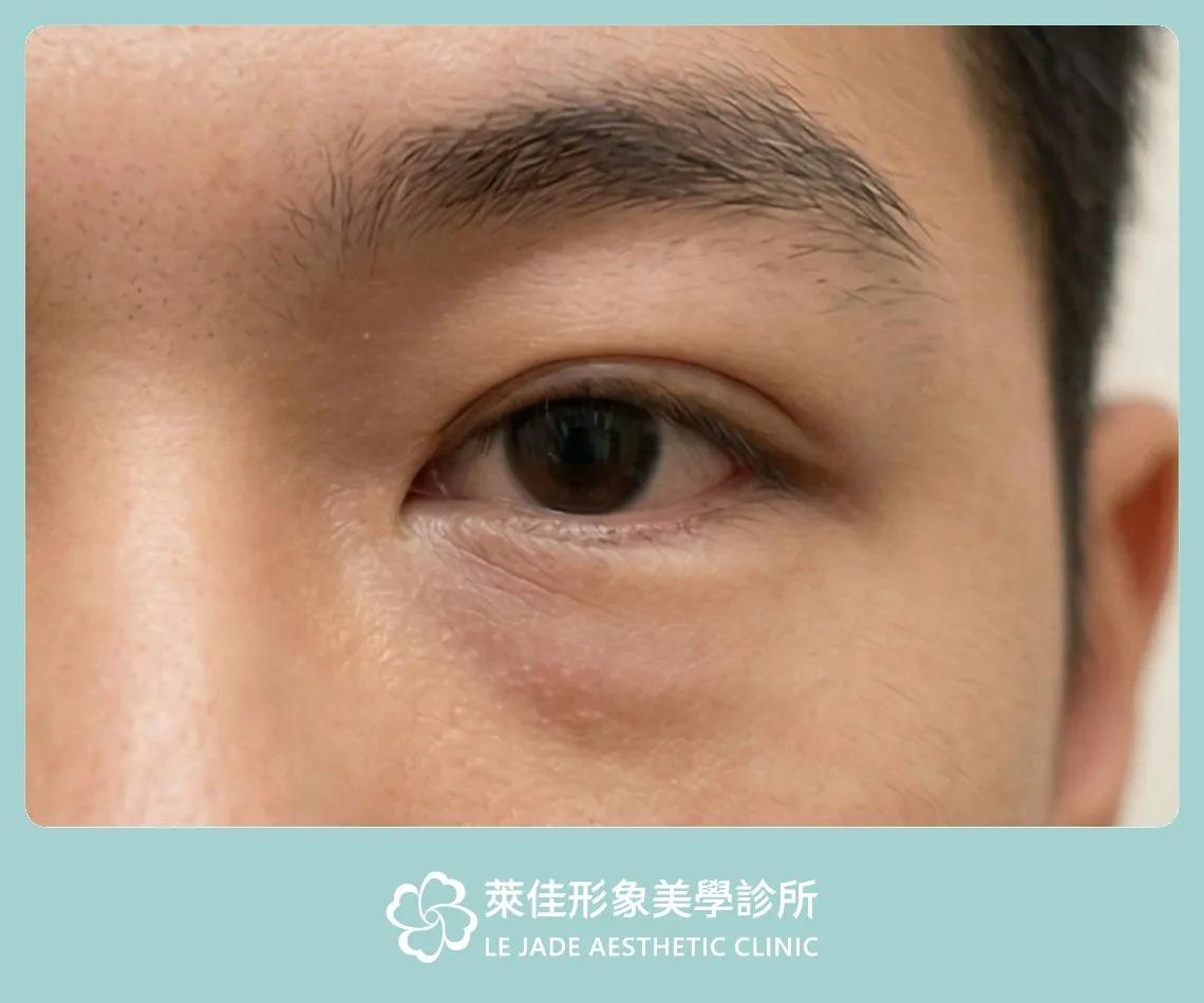 水腫型眼袋示意圖