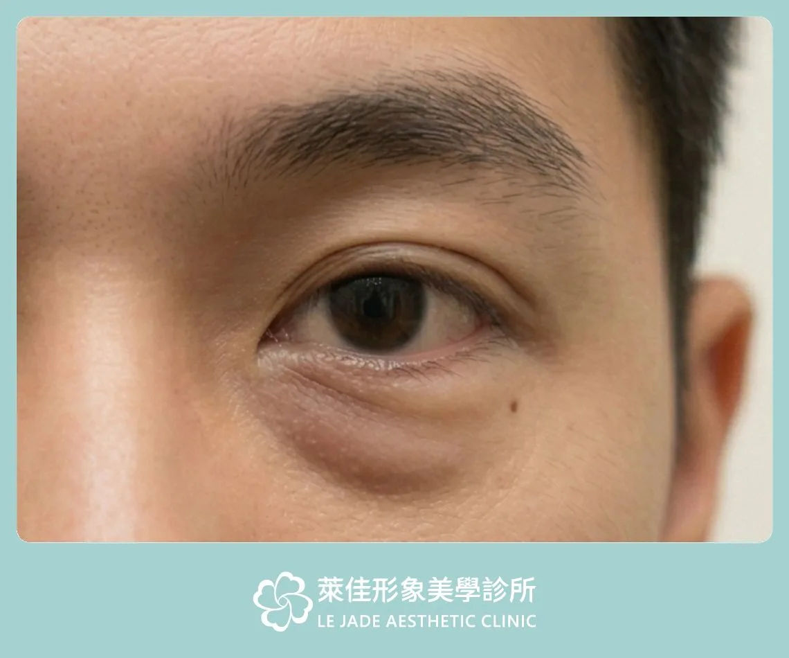 脂肪型眼袋示意圖