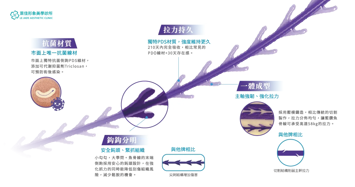 魚骨線,魚骨線拉提,藍鑽魚骨線拉提,藍鑽魚骨線材質,藍鑽魚骨線是什麼,藍鑽魚骨線特色